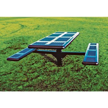 Picnic style pedestal table