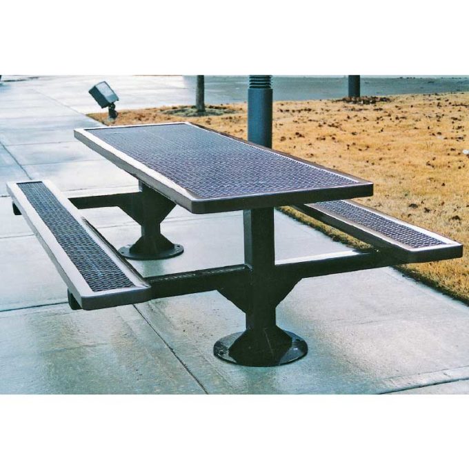 Surface mount picnic table