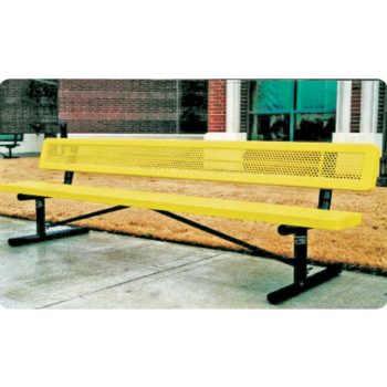 Portable bench with back