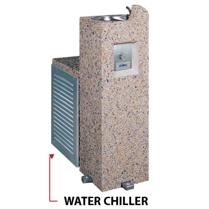 Fountain with chiller