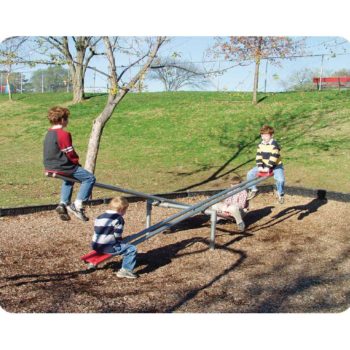 Children on a see-saw