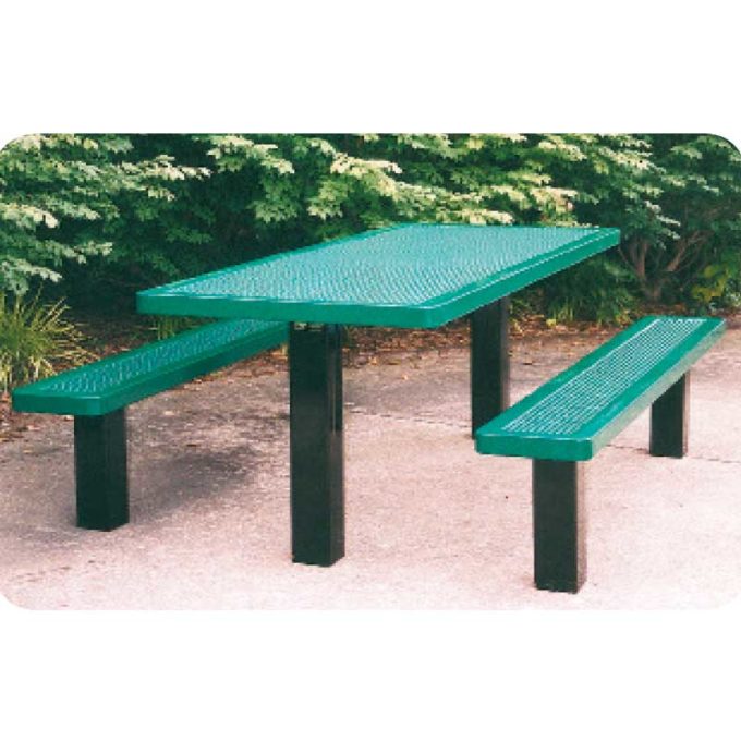 Inground picnic table