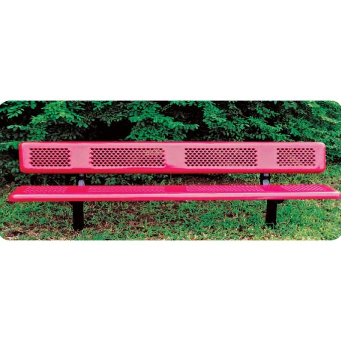 Inground bench with back