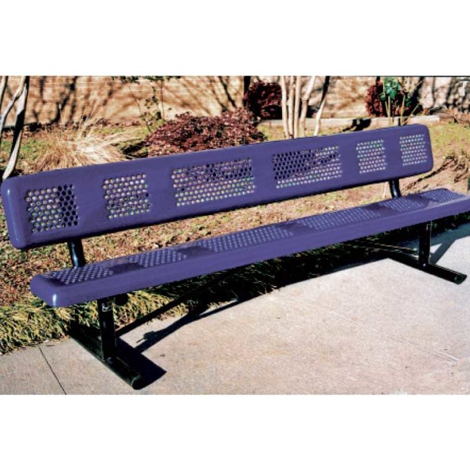 Portable bench with back