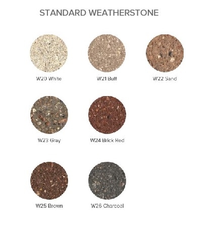 Weatherstone color options