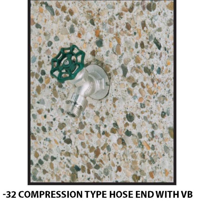 compression hose bib