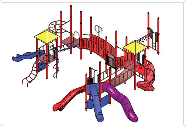 Diagram of Thomas Play Structure