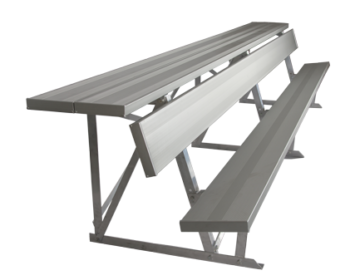 Double Shelf-back Players Bench