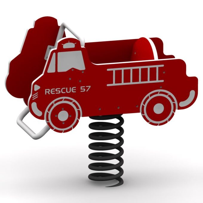 Red Fire Truck Spring Rider