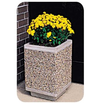 Square Concrete Planter-0