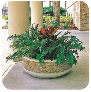 48 inch Round Concrete Planter-0