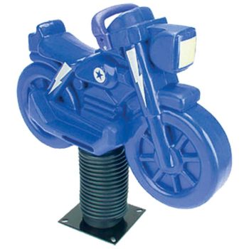 Blue Motorcycle Spring Rider