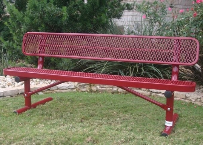 Bench with back-0