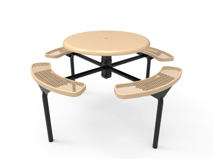 Solid Top Round Nexus Pedestal Table-2590