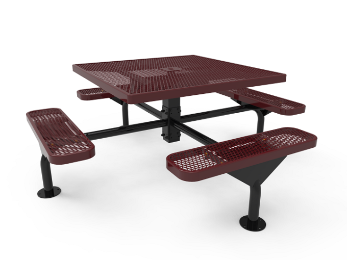 Square Nexus Pedestal Table-0