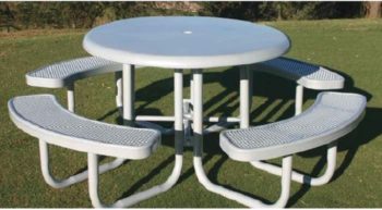 Solid Top Round Portable Table -0